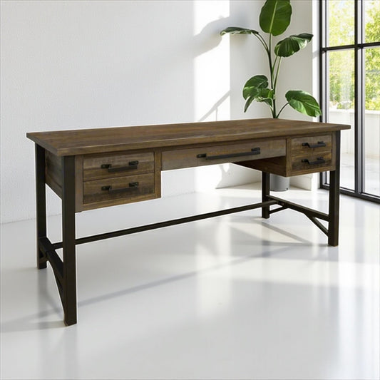 HLHF Loft Brown Desk Collection Office Furniture Store Burlington Ontario Near Me 