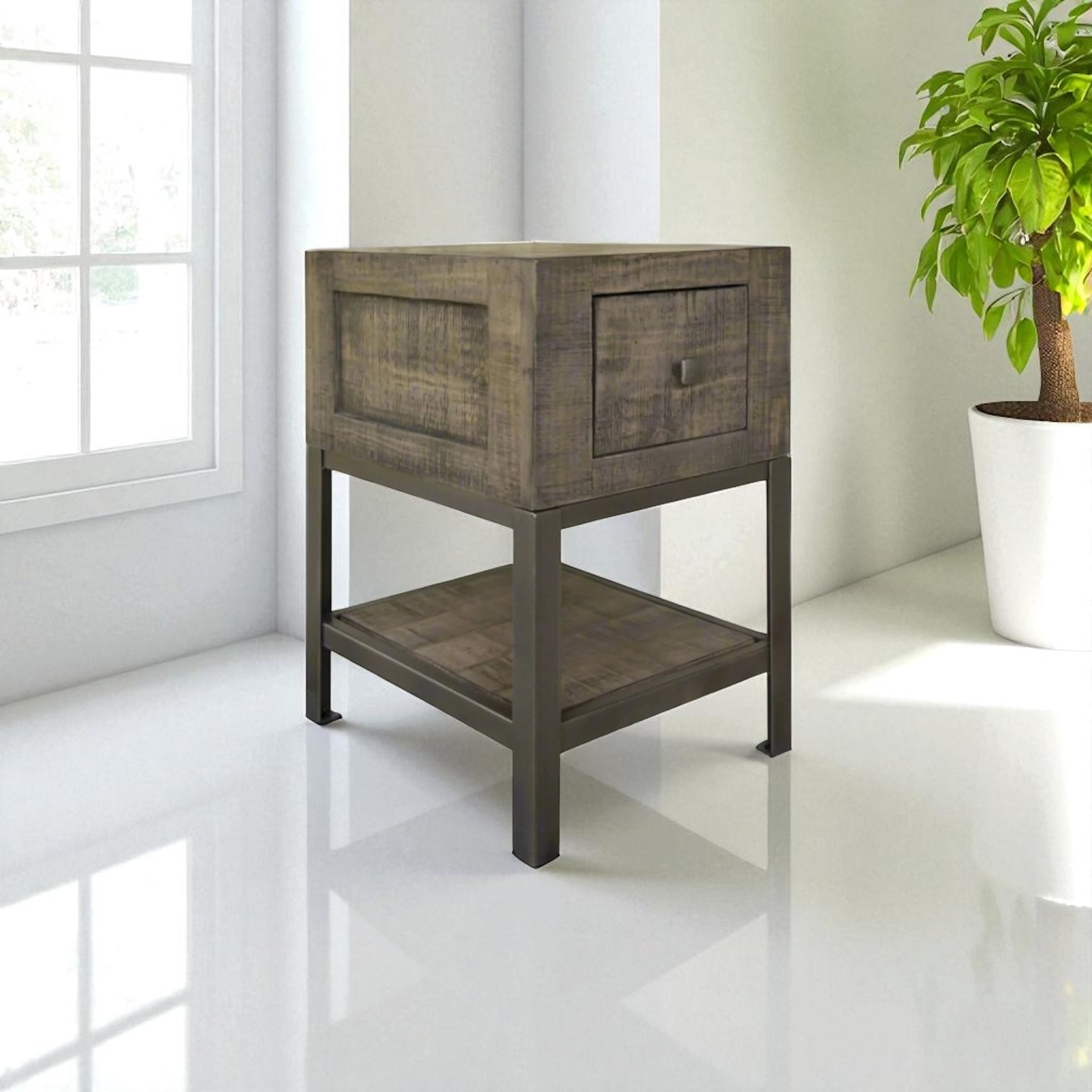 HLHF Urban Grey Chairside Table Living, Occasional Furniture Store Burlington Ontario Near Me 
