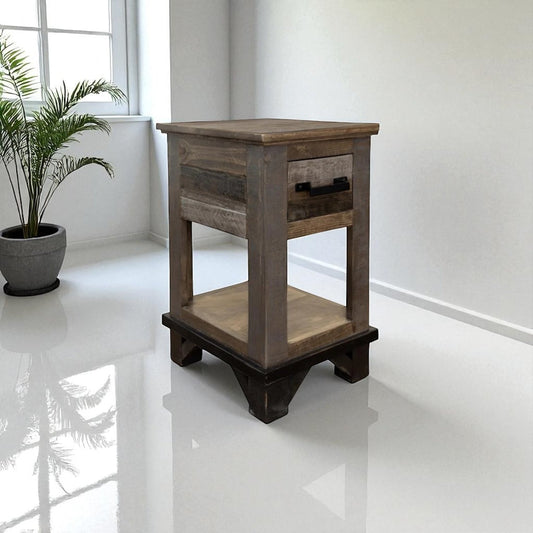 HLHF Loft Brown Chairside Table Living, Occasional Furniture Store Burlington Ontario Near Me 