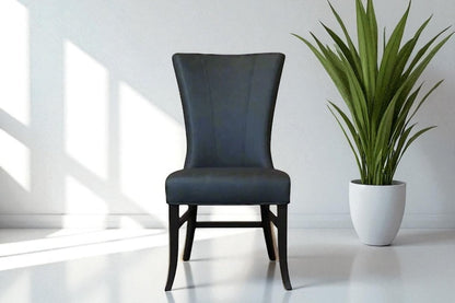 HLHF Y555 Klyde 55 Coated Fabric Dining Chair - Charcoal Dining Furniture Store Burlington Ontario Near Me 