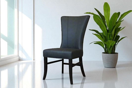 HLHF Y555 Klyde 55 Coated Fabric Dining Chair - Charcoal Dining Furniture Store Burlington Ontario Near Me 