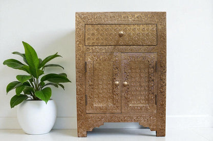 HLHF Carter 1045 Embossed Metal Table Occasional Furniture Store Burlington Ontario Near Me 