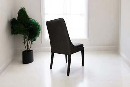 1229 Coated Fabric Dining Chair - Brown