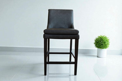 HLHF 1227 Stool - Charcoal & Brown Stools & Bars Furniture Store Burlington Ontario Near Me 