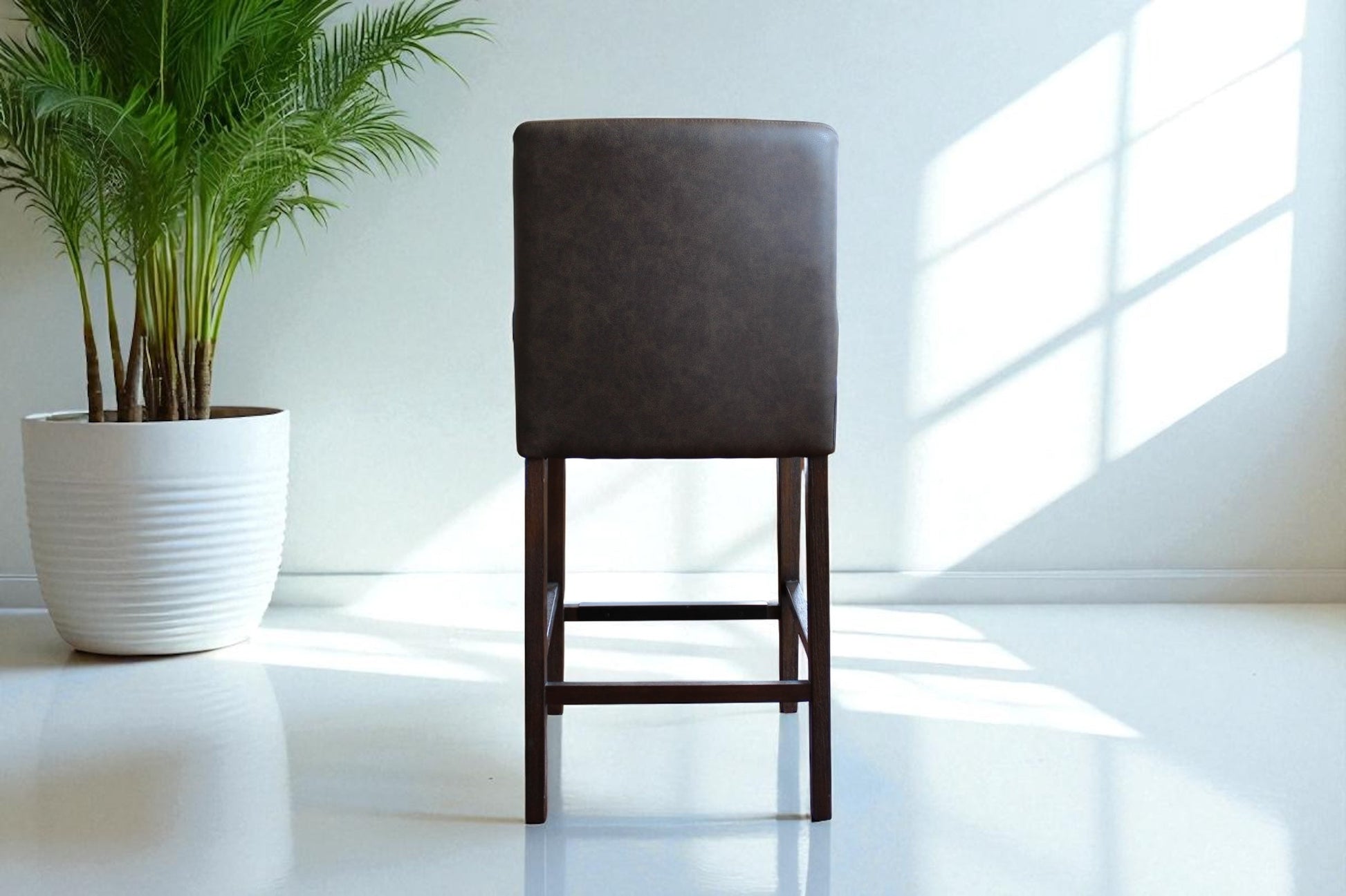 HLHF 1227 Stool - Charcoal & Brown Stools & Bars Furniture Store Burlington Ontario Near Me 