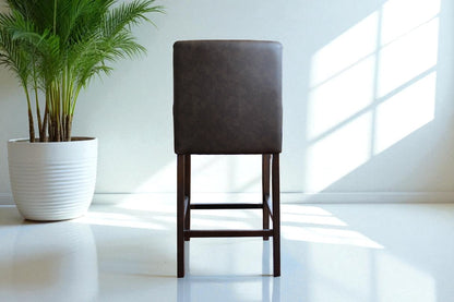 HLHF 1227 Stool - Charcoal & Brown Stools & Bars Furniture Store Burlington Ontario Near Me 