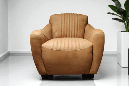 HLHF J365 Cigar Leather Club Chair Accent Chairs, Living Furniture Store Burlington Ontario Near Me 