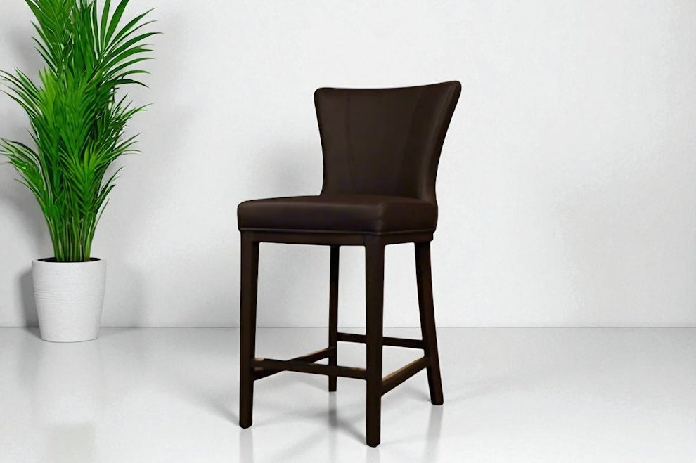 HLHF 1216 Swivel Stool - Charcoal & Brown Stools & Bars Furniture Store Burlington Ontario Near Me 