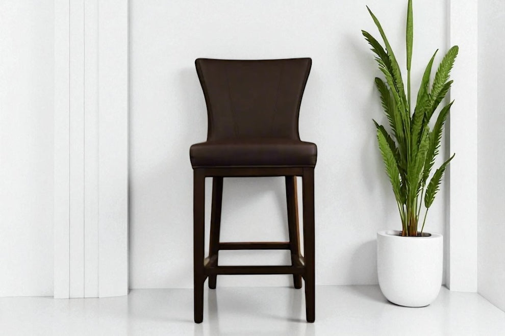 HLHF 1216 Swivel Stool - Charcoal & Brown Stools & Bars Furniture Store Burlington Ontario Near Me 