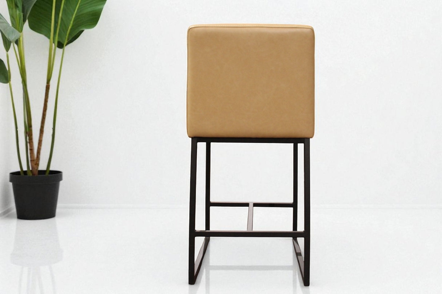 HLHF Y1511 Coated Fabric Stool - Tan Stools & Bars Furniture Store Burlington Ontario Near Me 