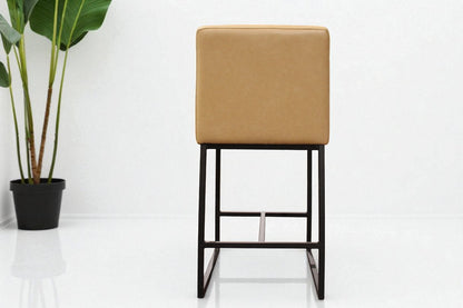 HLHF Y1511 Coated Fabric Stool - Tan Stools & Bars Furniture Store Burlington Ontario Near Me 