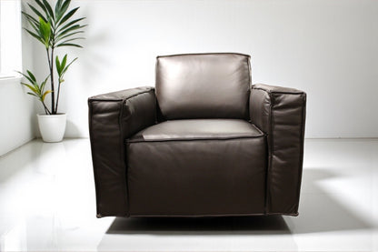 HLHF W1372 Leather Swivel Chair - 3 Colours Accent Chairs, Living Furniture Store Burlington Ontario Near Me 