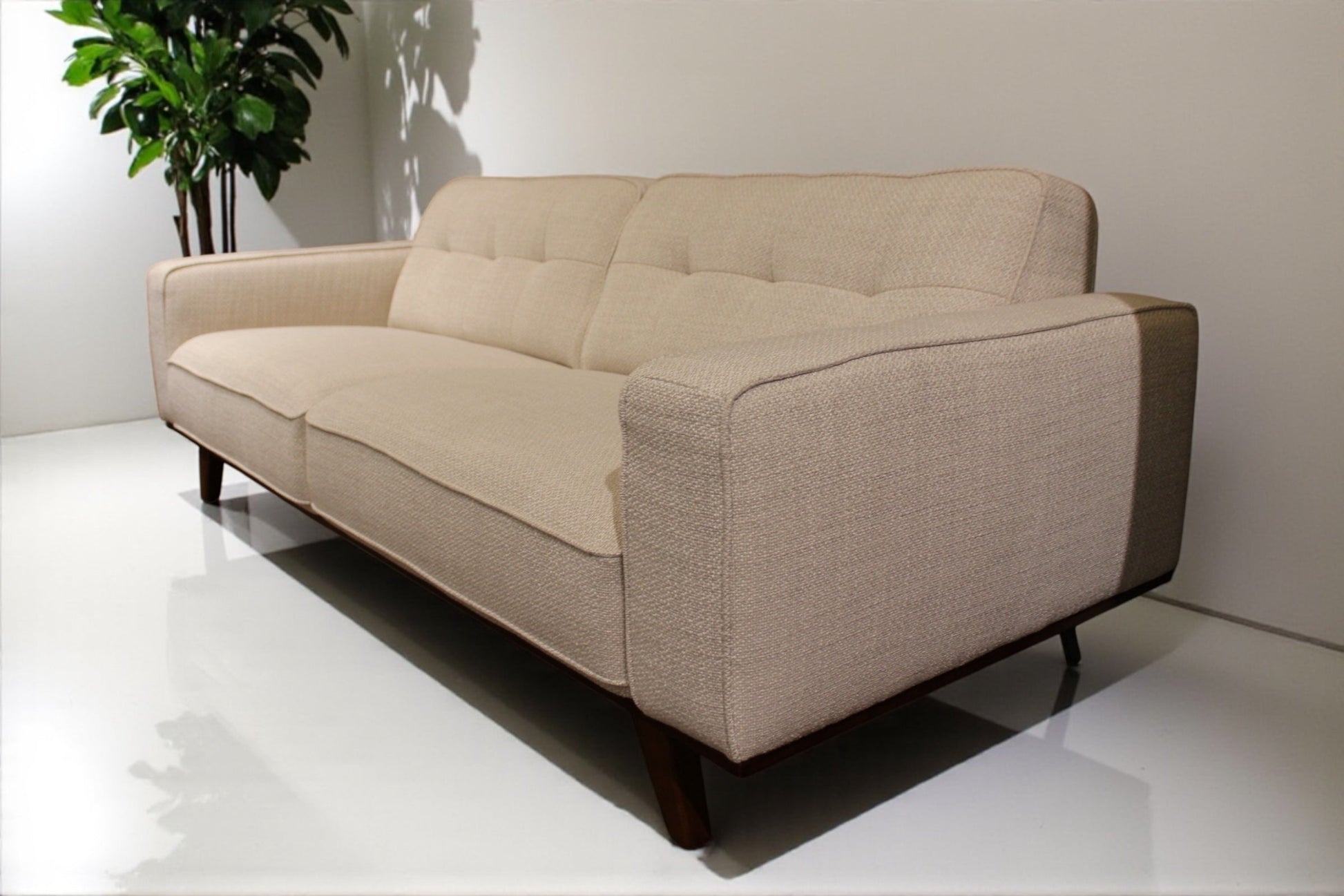 HLHF Tufted Cream Sofa Living Furniture Store Burlington Ontario Near Me 