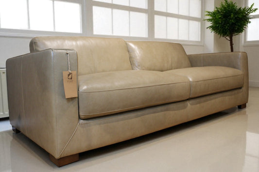 HLHF Maverick Buff Leather Sofa Living, New Arrivals Furniture Store Burlington Ontario Near Me 