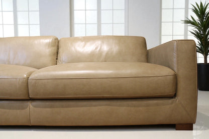 HLHF Maverick Buff Leather Sofa Living, New Arrivals Furniture Store Burlington Ontario Near Me 