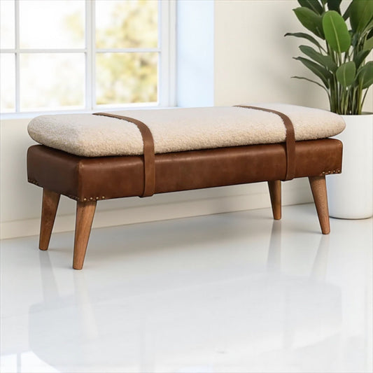 HLHF Nathan Leather Bench x Grey Home Grey Home, Home, New Arrivals, Occasional Furniture Store Burlington Ontario Near Me 