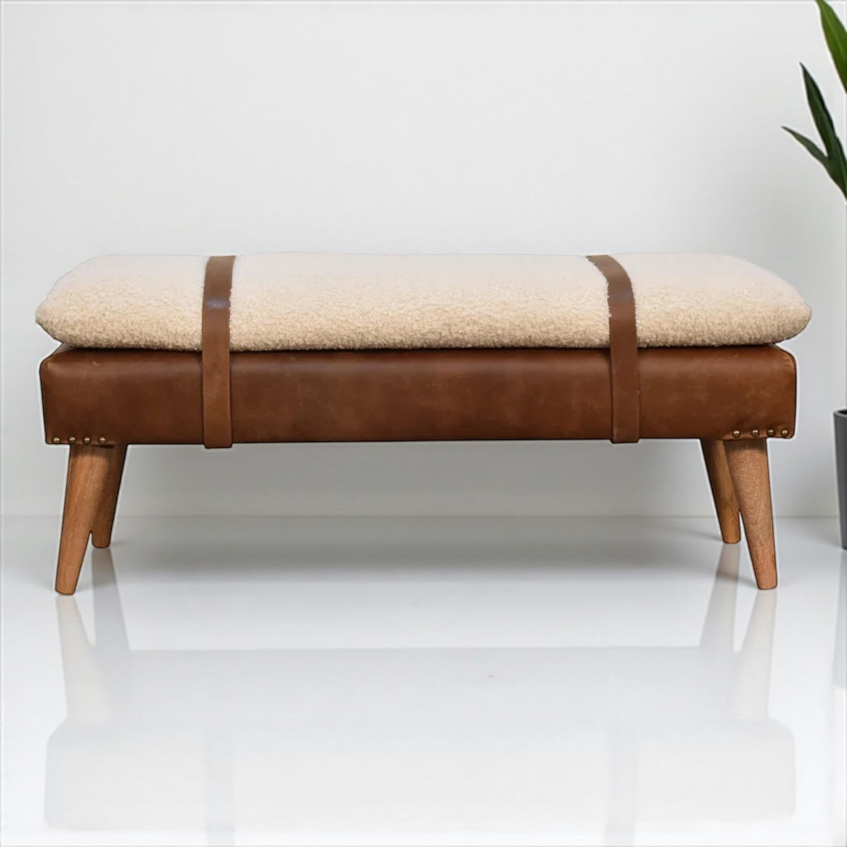 HLHF Nathan Leather Bench x Grey Home Grey Home, Home, New Arrivals, Occasional Furniture Store Burlington Ontario Near Me 