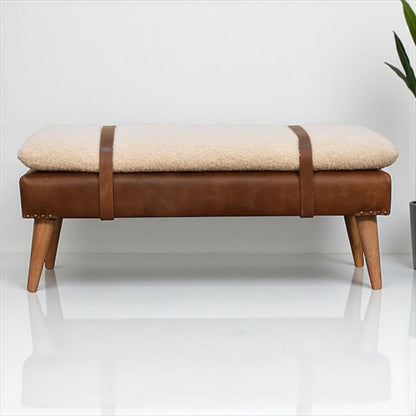 HLHF Nathan Leather Bench x Grey Home Grey Home, Home, New Arrivals, Occasional Furniture Store Burlington Ontario Near Me 