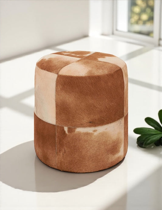 HLHF Natural Cowhide Ottoman Accessories, Living Furniture Store Burlington Ontario Near Me 
