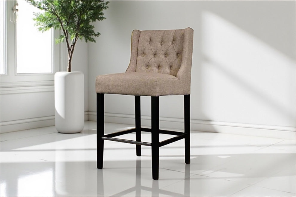 HLHF Lara Fabric Stool - Tan Stools & Bars Furniture Store Burlington Ontario Near Me 