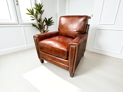 7774-10 Library Leather Chair