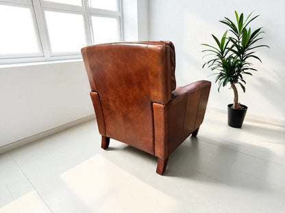 7774-10 Library Leather Chair