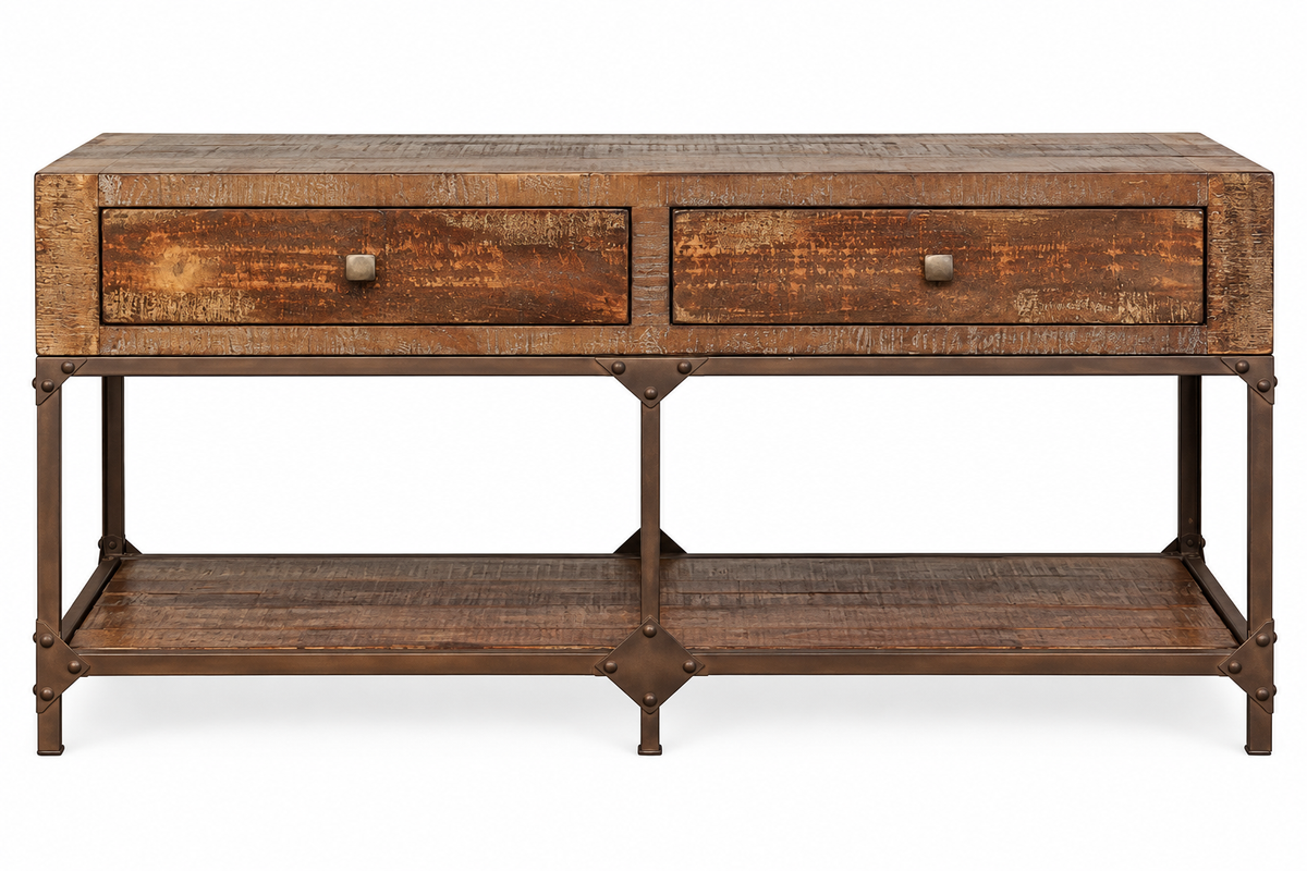 Urban Gold Sofa Table - Floor Model