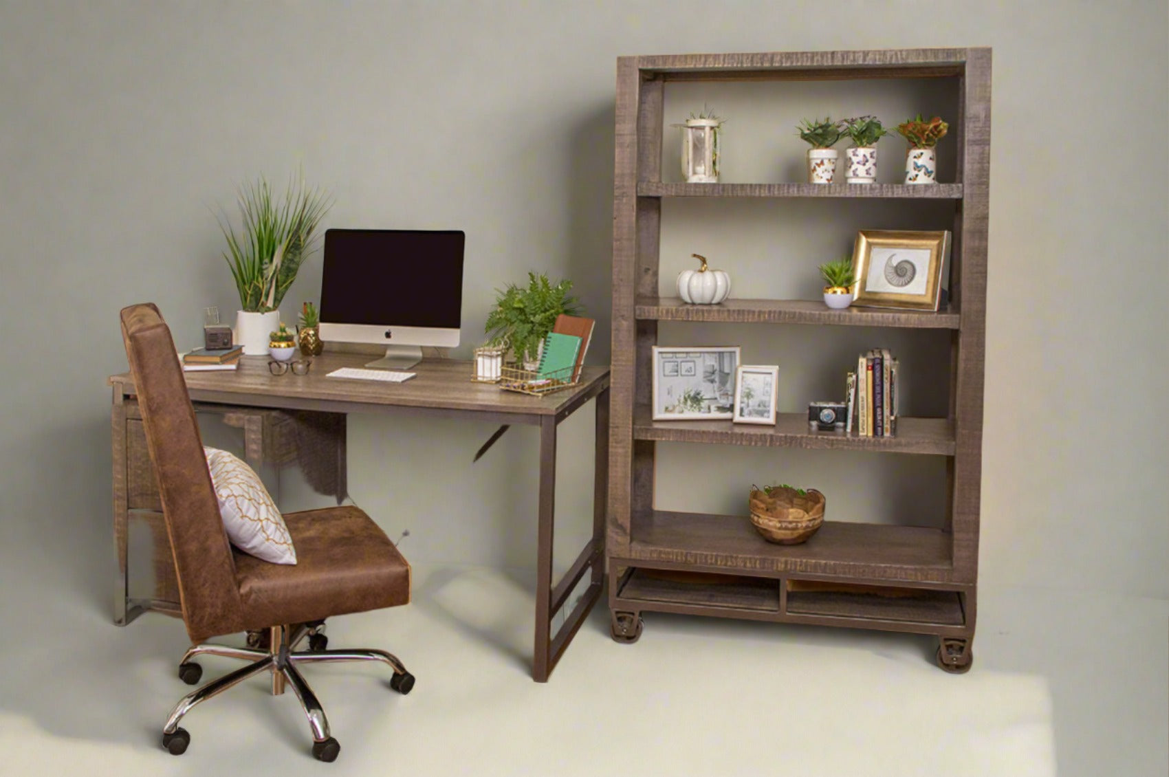 HLHF Urban Gray Bookcase Office Furniture Store Burlington Ontario Near Me 