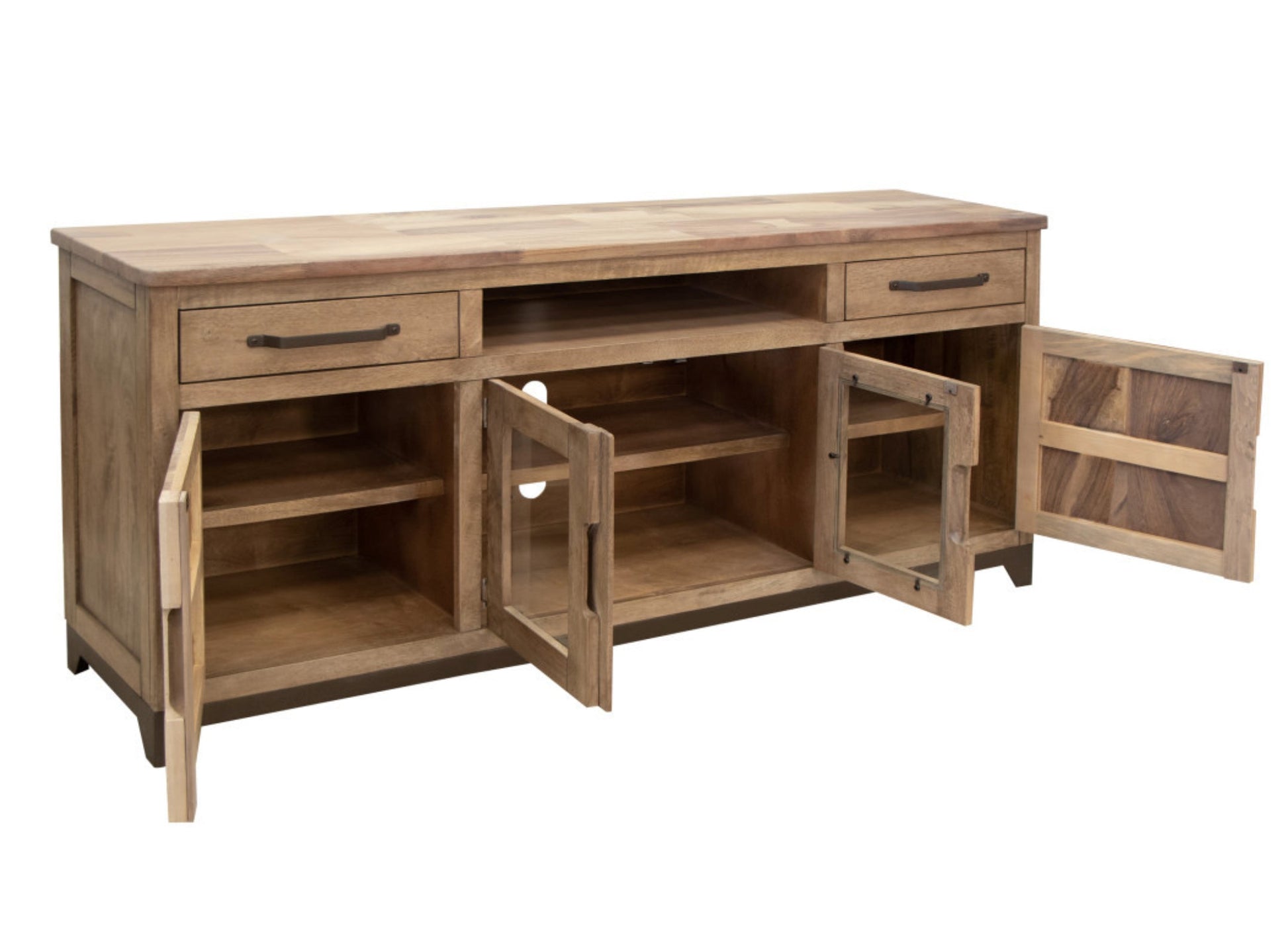 HLHF Natural Parota TV Stand Living, Occasional Furniture Store Burlington Ontario Near Me 