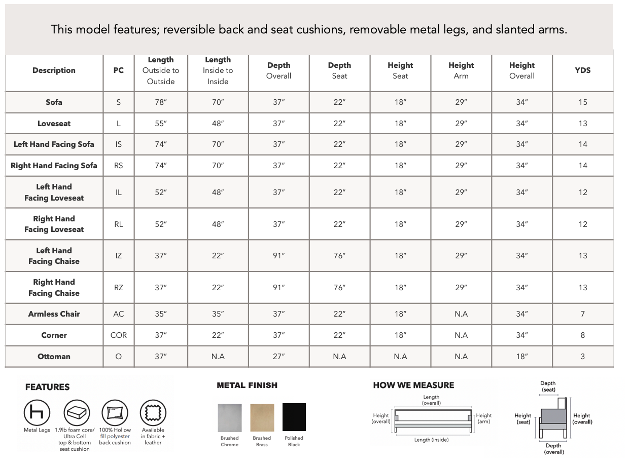 HLHF Academy Sectional Living Furniture Store Burlington Ontario Near Me 