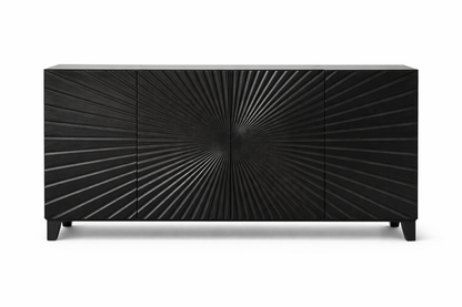 HLHF Centuri 4 Door Console - Black New Arrivals, Sideboards & Buffets Furniture Store Burlington Ontario Near Me 