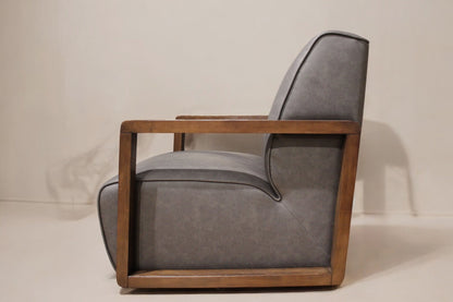 HLHF Turner Coated Fabric Swivel Chair - Charcoal Accent Chairs, Living Furniture Store Burlington Ontario Near Me 