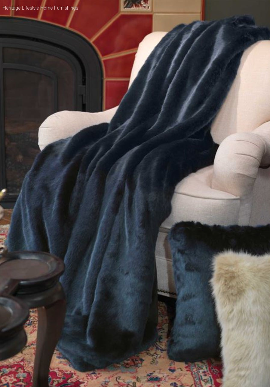 HLHF Blue Mink Throw Accessories Furniture Store Burlington Ontario Near Me 