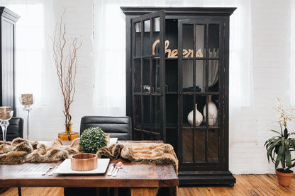 HLHF Baker Large Rustic Bookcase - Antique Black New Arrivals, Occasional, Office Furniture Store Burlington Ontario Near Me 