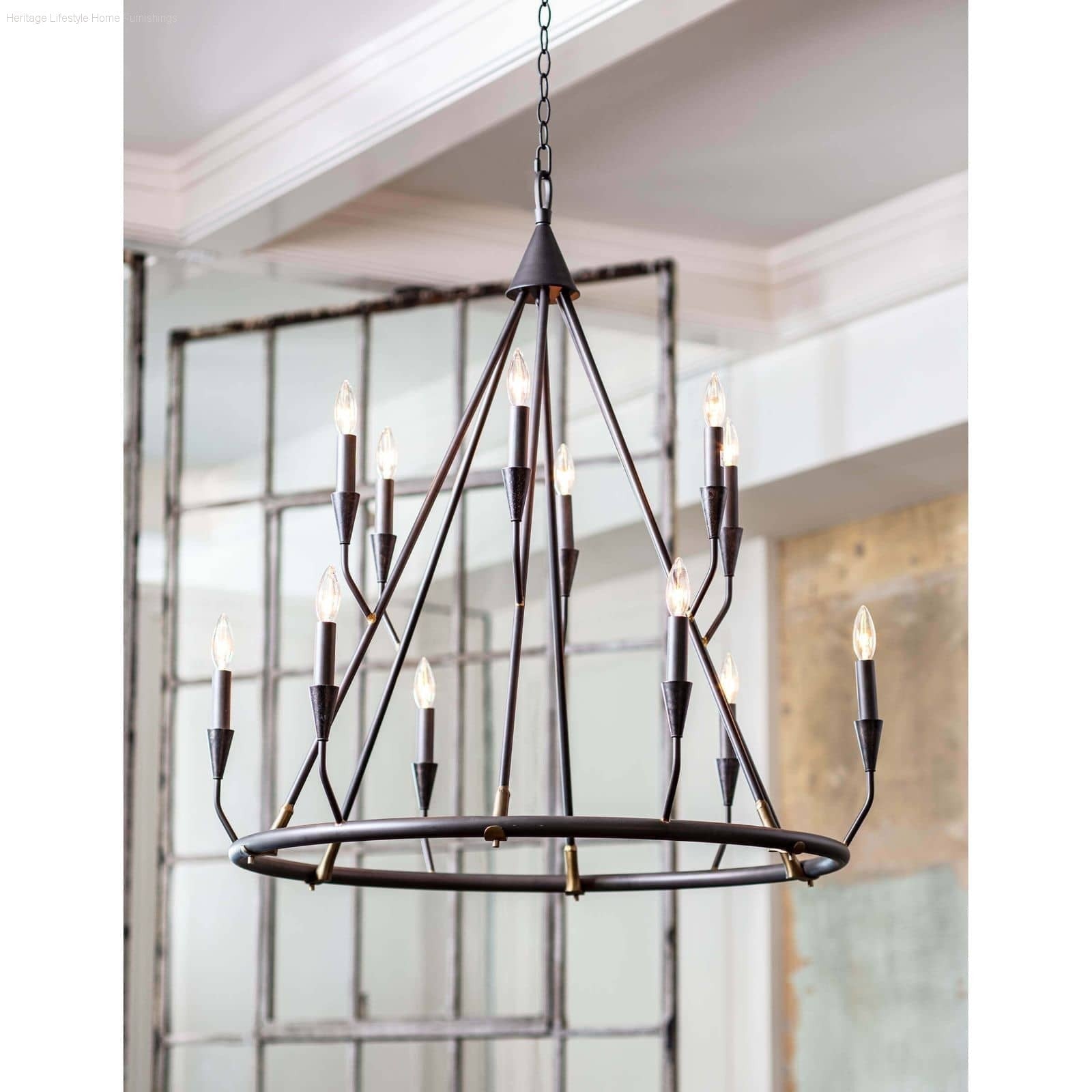 HLHF Sierra Chandelier (161212) Lighting Furniture Store Burlington Ontario Near Me 