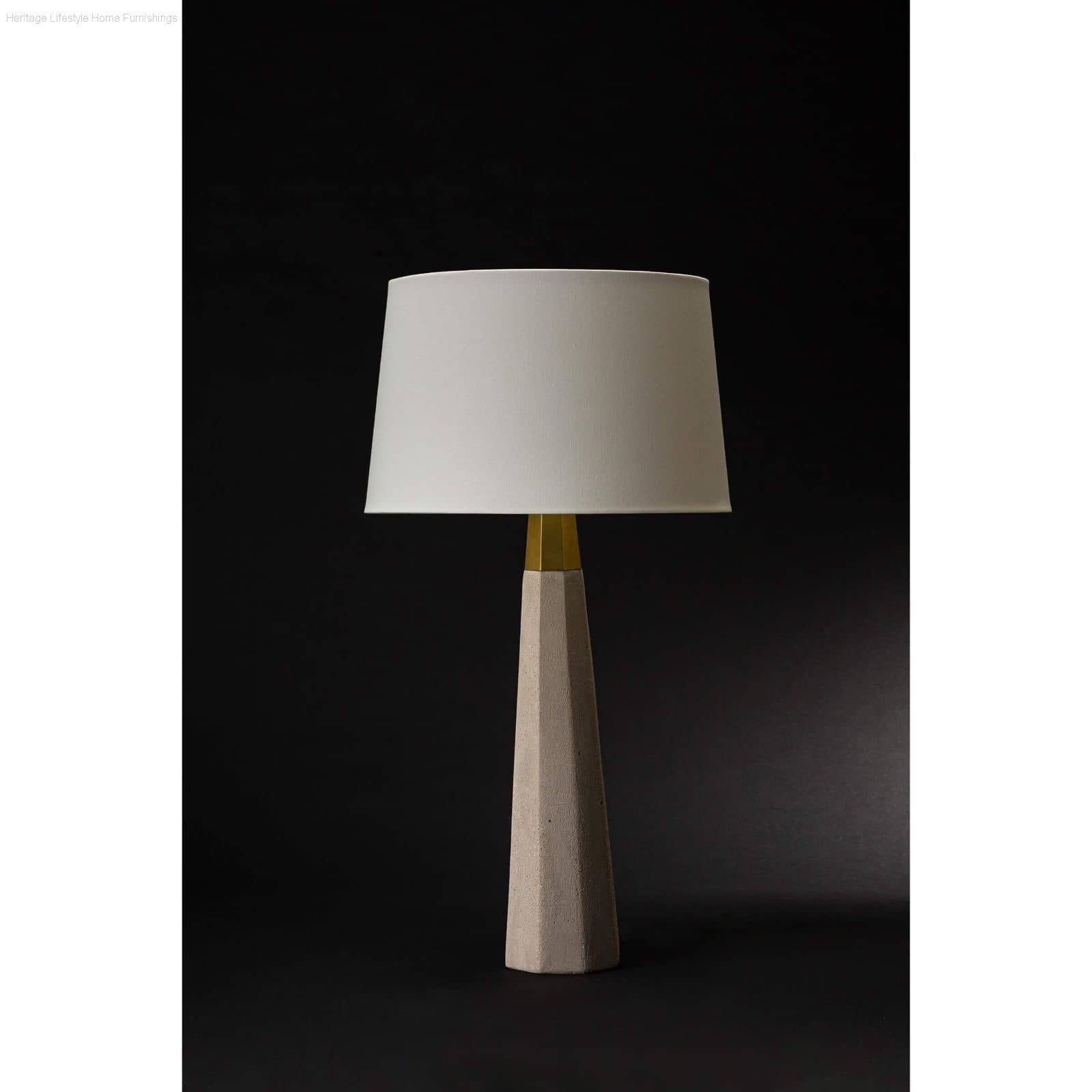 HLHF Beretta Concrete Table Lamp (131051) Lighting Furniture Store Burlington Ontario Near Me 