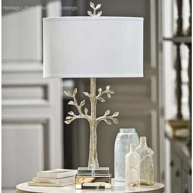 HLHF Silver Tree Table Lamp (505548) Lighting Furniture Store Burlington Ontario Near Me 