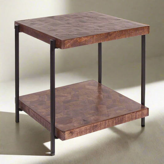 HLHF CL02521 Hex Inlay End Table Living, Occasional Furniture Store Burlington Ontario Near Me 