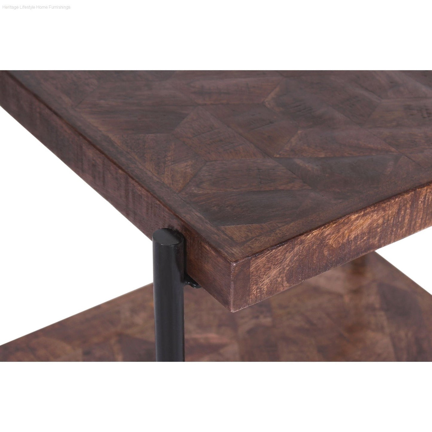 HLHF CL02521 Hex Inlay End Table Living, Occasional Furniture Store Burlington Ontario Near Me 