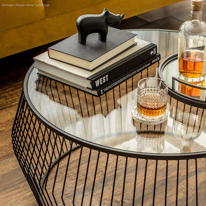 HLHF Cyclone Coffee Table - Black Occasional Furniture Store Burlington Ontario Near Me 