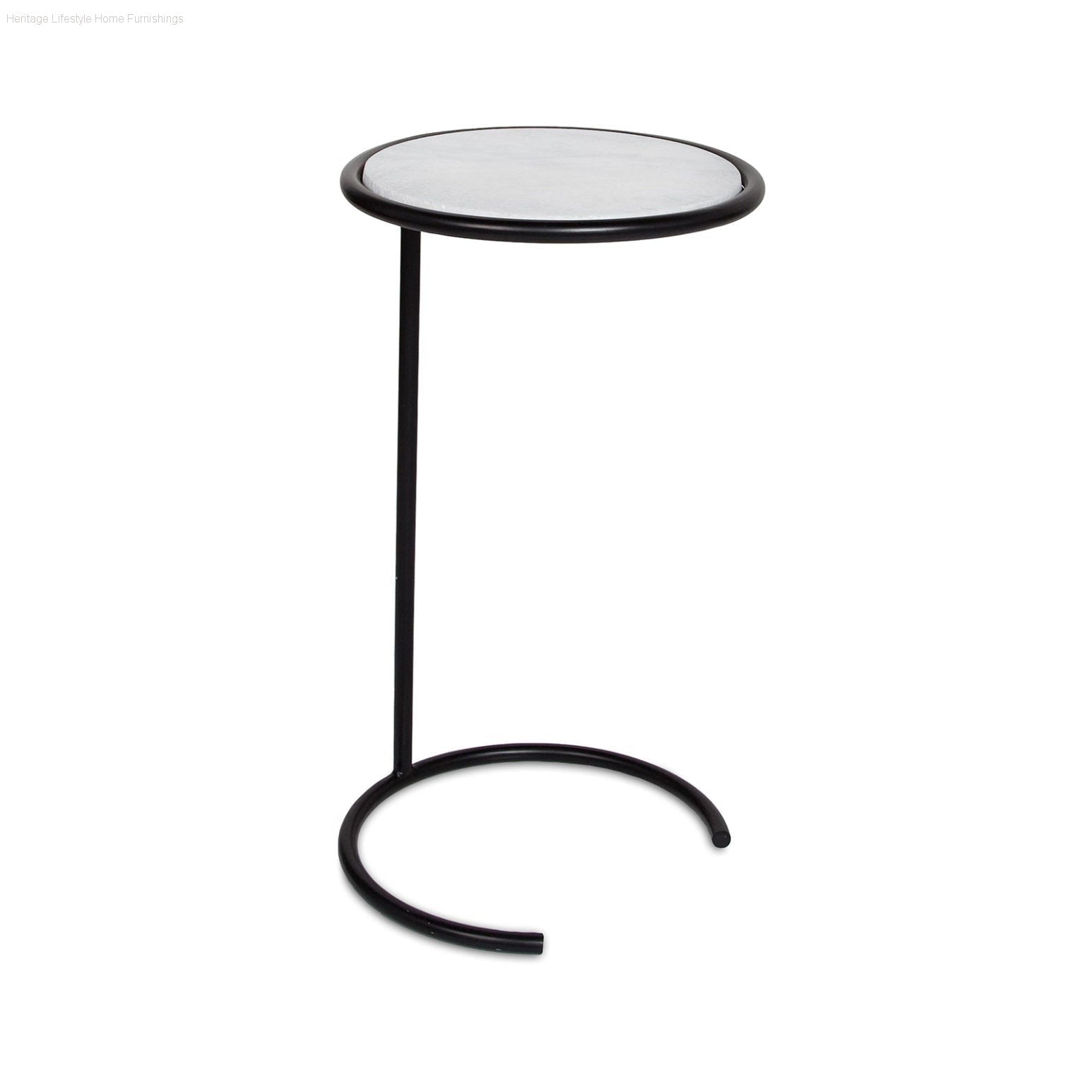 HLHF Noble Side Table - Black & Gold Living, Occasional Furniture Store Burlington Ontario Near Me 