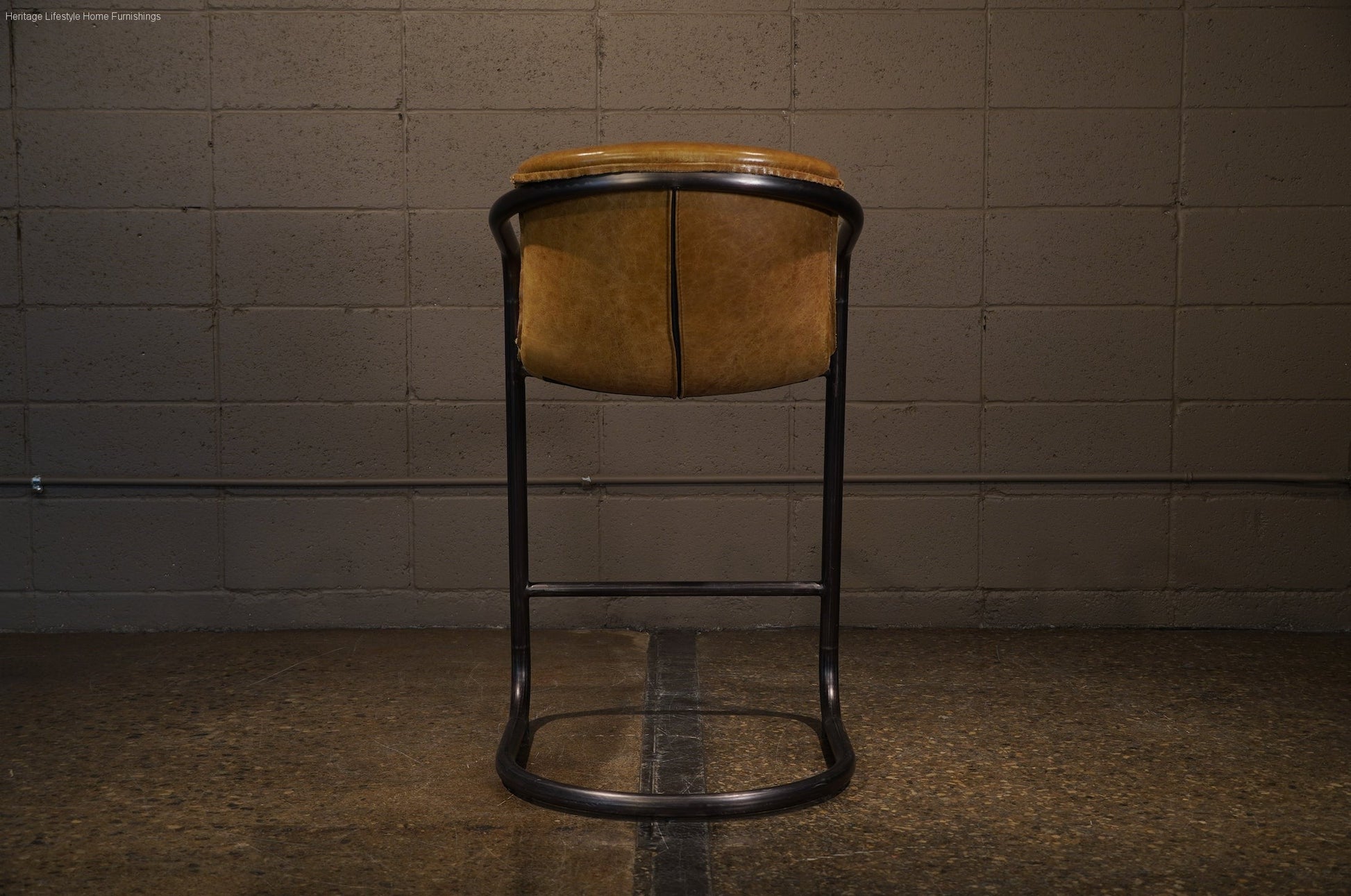 HLHF Aberdeen Stool - Whiskey Leather Stools & Bars Furniture Store Burlington Ontario Near Me 