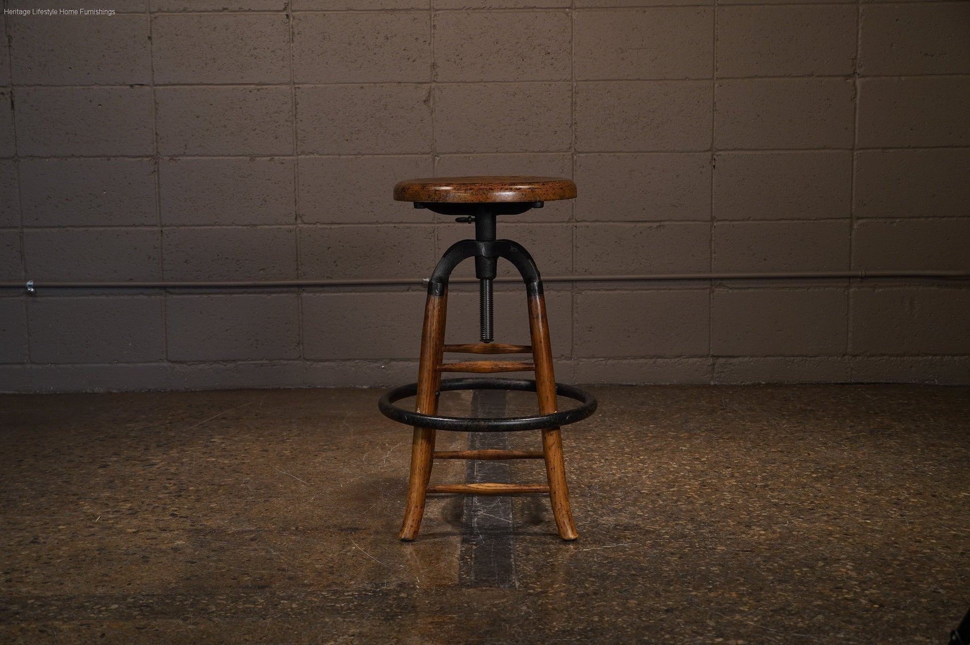 HLHF Belfast Stool - Flemish Oak (Light) Stools & Bars Furniture Store Burlington Ontario Near Me 