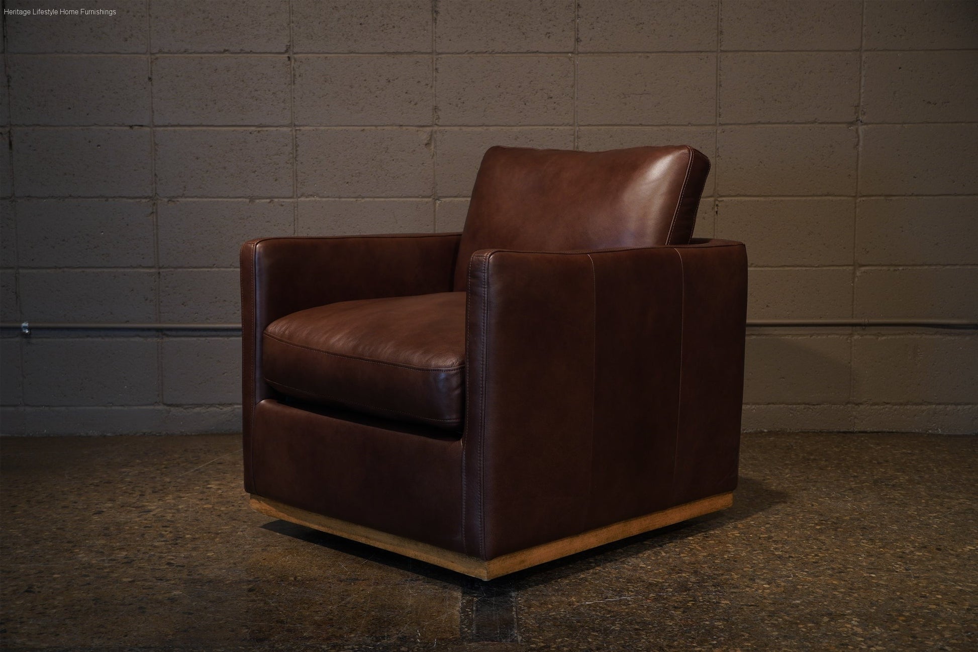 HLHF A1038 Black Leather Swivel Accent Chair Accent Chairs, Living Furniture Store Burlington Ontario Near Me 