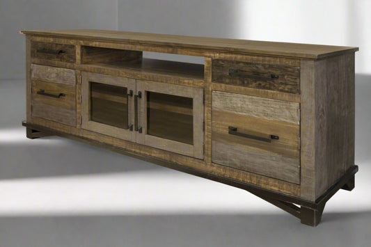 HLHF Loft Brown TV Stand - 52"/62"/76" Living, TV Stands Furniture Store Burlington Ontario Near Me 